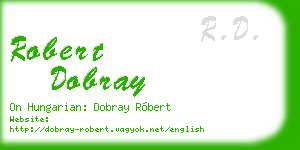 robert dobray business card